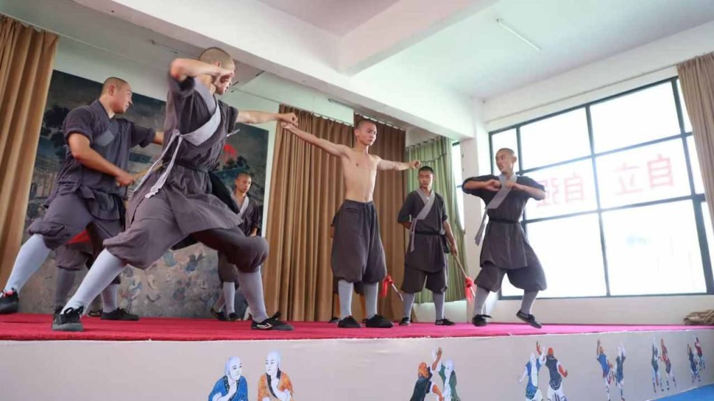 shaolin temple kung fu performance in shaolin cultural exchange program
